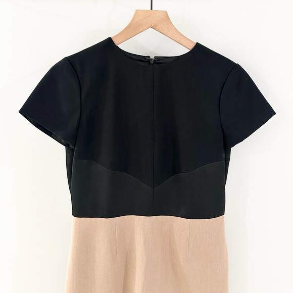 Brooks Brothers Tan & Black Sheath Dress Size 2 - Picture 2 of 5